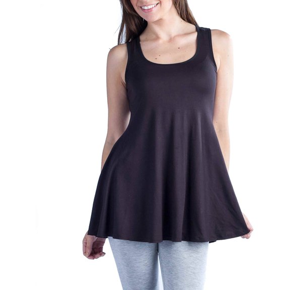 24/7 Comfort Apparel Women's Sleeveless Tunic Tank