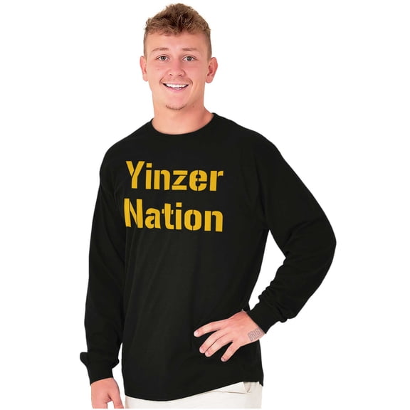 Pittsburgh Pennsylvania Yinzer Nation Long Sleeve TShirt Men Women Brisco Brands S