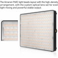 thumbnail image 5 of Aputure Amaran P60C RGBWW Full Color LED Video Panel Light 3-Light Kit Color Temperature 2500K-7500K,60W, CRI95+/TLCI 96+, 5900lux@1m, 10 Light Effects, with Softbox, Support App, 5 of 9