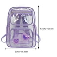 thumbnail image 2 of Mochila para Ordenador Portátil Bolso Escolar PVC Transparente Viajes Al Aire Libre, 2 of 9