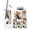 Color 4, variant on Bathroom Accessory Set 6 Piece Leopard Print Watercolor Beige Black Trash can, Toothbrush Holder, Toothbrush Cup, Soap Dispenser, Soap Dish, Toilet Brush Holder
