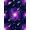 Purple Blue Pink, Pattern 4, variant on ODIKA Nebula Swirling Cosmic Meteorite Motif Planetary Large Galaxy Refined Structured Stain Resistant Flatwoven for Entryway, Kitchen, Mudroom