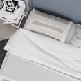 thumbnail image 4 of Designart 'Painted Weaving I Neutral on White Sq' Geometric Duvet Cover Set, 4 of 4
