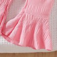 thumbnail image 6 of Utlike Girls Clothing Set Toddler Sleeveless Solid Tops Ruffles Vest Pants Outfits Sweet Girl Skin Friendly Outfits Size 6 Months-9 Months, 6 of 6
