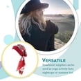thumbnail image 4 of Sonducket Pañuelo para la cabeza para mujer, gorro de dormir preatado a la moda, tocado con textura suave, accesorios para el cabello para la vida diaria Sombreros vino rojo flor Sonducket AP009762-11, 4 of 6