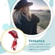 thumbnail image 4 of Sonducket Pañuelo para la cabeza para mujer, gorro de dormir preatado a la moda, tocado con textura suave, accesorios para el cabello para la vida diaria Sombreros vino rojo flor Sonducket AP009762-11, 4 of 6
