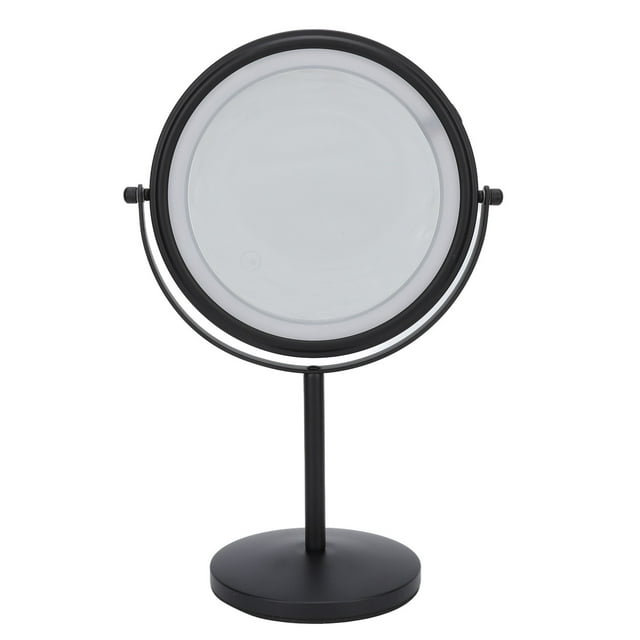 Espejo De Maquillaje Con Luz LED, Aumento 3X, Iluminación De Acero Inoxidable, Espejo Con Luz LED De 8 Pulgadas, Rotación De 360 grados Para Uso Doméstico