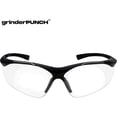 thumbnail image 3 of GRINDERPUNCH Full Lens Magnification Safety Glasses Readers ANSI Z87 Impact Resistant Diopter Magnifying Reading Glasses - 1.00, 3 of 5