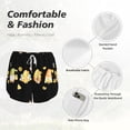 thumbnail image 6 of Lsque Bee Happy Sunflower Gnomes Printed Women's Running Shorts with Liner Pockets,Elastic Quick Dry Workout Athletic Gym Yoga Shorts,Womens High Waist Shorts-Large, 6 of 9