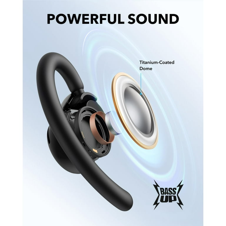 Soundcore V20i Open-Ear Headphones, Adjustable Ear Hooks, 16mm