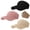 Black+pink+beige, variant on Women's High Ponytail Sun Visor Hat, 3PCS Wide Brim UV Protection Quick Dry Design, Ponytail-Friendly Summer Cap for Beach, Running and Travel