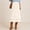 White, variant on Midi Skirts For Women Retro Faux Suede High Waist Skirt Side Zipper Scalloped Hem Solid A Line Casual Fall Skirt