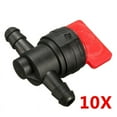 10Pcs 1/4" InLine Straight Fuel Gas CutOff/ShutOff Valves For Small