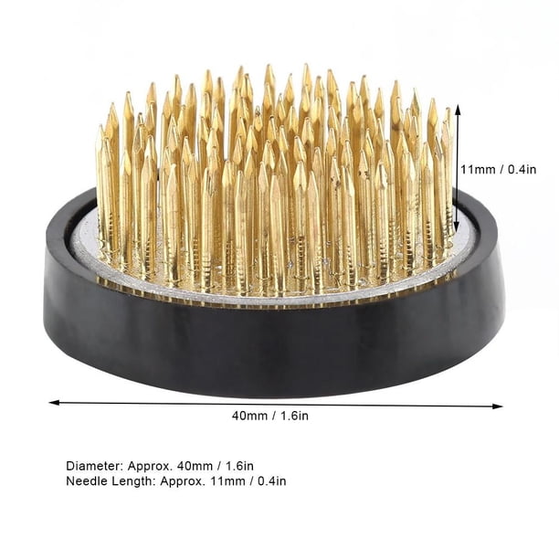 Flor Redonda Kenzan, Pasador de arreglo Floral Redondo Ikebana Kenzan Flower Decoration Herramienta de disposición Fija con Base de aleación de Plomo, para decoración de Alta Gama(40mm) Ecomeon no