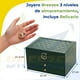 thumbnail image 2 of Caja Joyero, Alajero Grande de 3 Niveles Relicario Incluido Caja de Almacenamiento para Guardar Collares, Anillos, Aretes, Reloj, Pulseras, Organizador de Joyas Alhajero, Diseño Elegante, 2 of 9