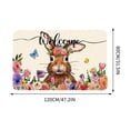 thumbnail image 3 of Weloille Easter Area Rug 1Pc, Cartoon Rabbit Egg Pattern Non-Slip Carpet, Soft Washable Absorbent Decorative Mat for Living Room Bedroom Entryway Easter Home Decor, 3 of 6