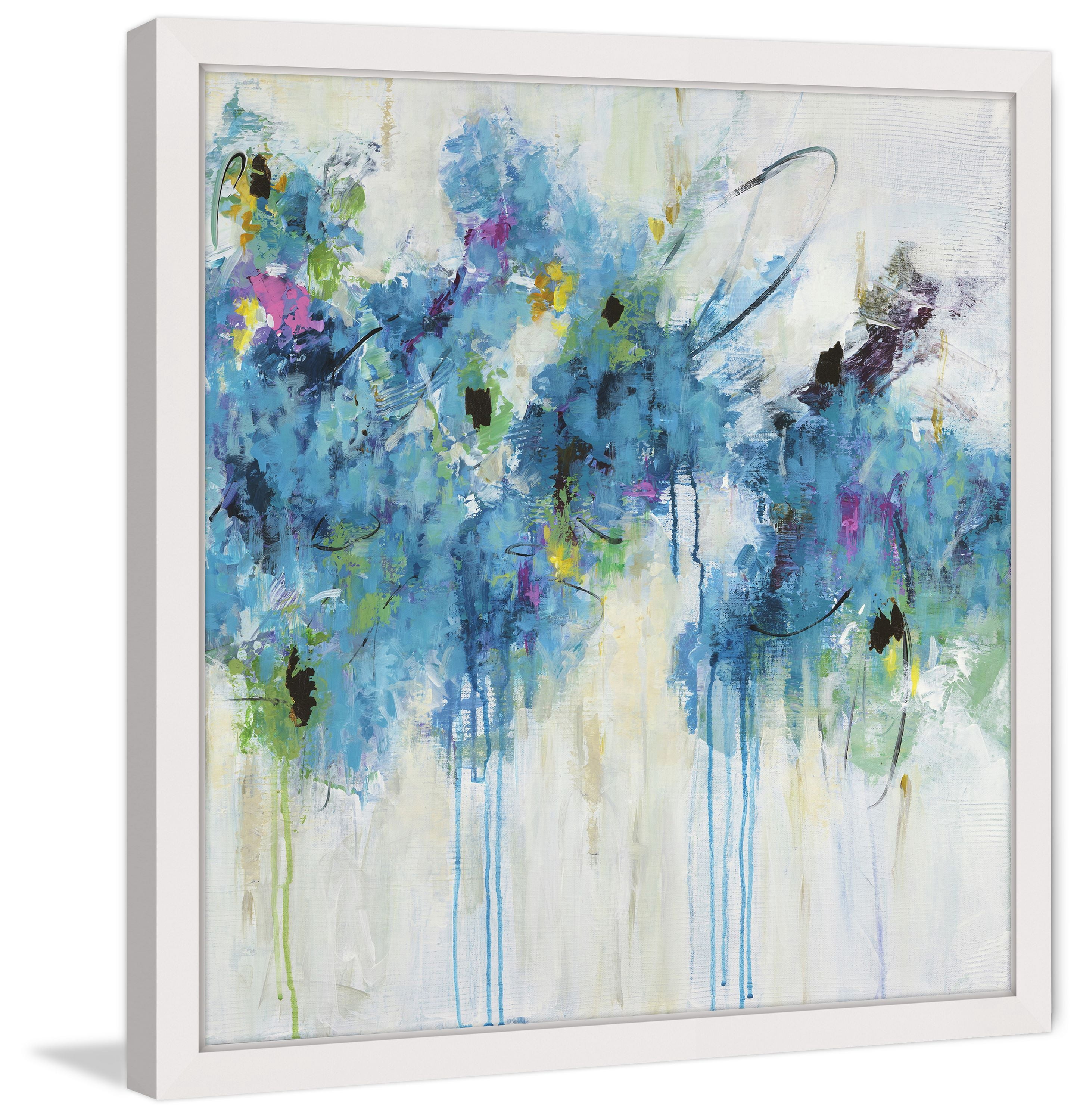 "Center Piece I-1" Framed Painting Print