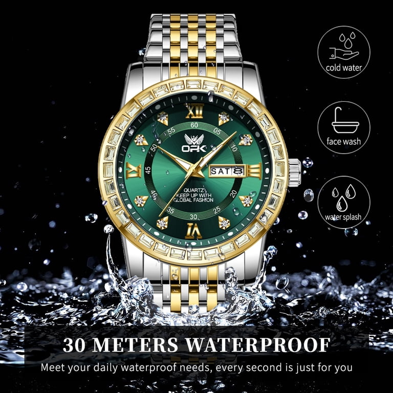 OPK Men's Diamond Luxury Dress Watch photo 6
