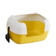 thumbnail image 1 of Caja de Arena para Gatos, Cuenco de Limpieza para Gatos, Inodoro Portátil Extraíble de Lados Altos Antisalpicaduras para Gatos de Interior, Caja de Ar amarillo, 1 of 8