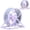 Light Violet, variant on Small Pet Silent Running Wheel 5.91 Inch Quiet Hamster Jogging Exercise Toy for Gerbils Squirrels Hedgehogs Cage Entertainment and Health