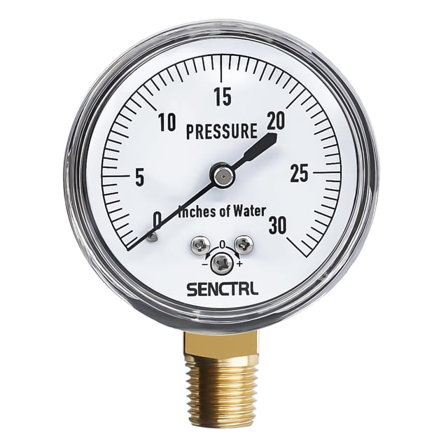 Manómetro SENCTRL 0-30 cmH2O, baja presión, 2.5"