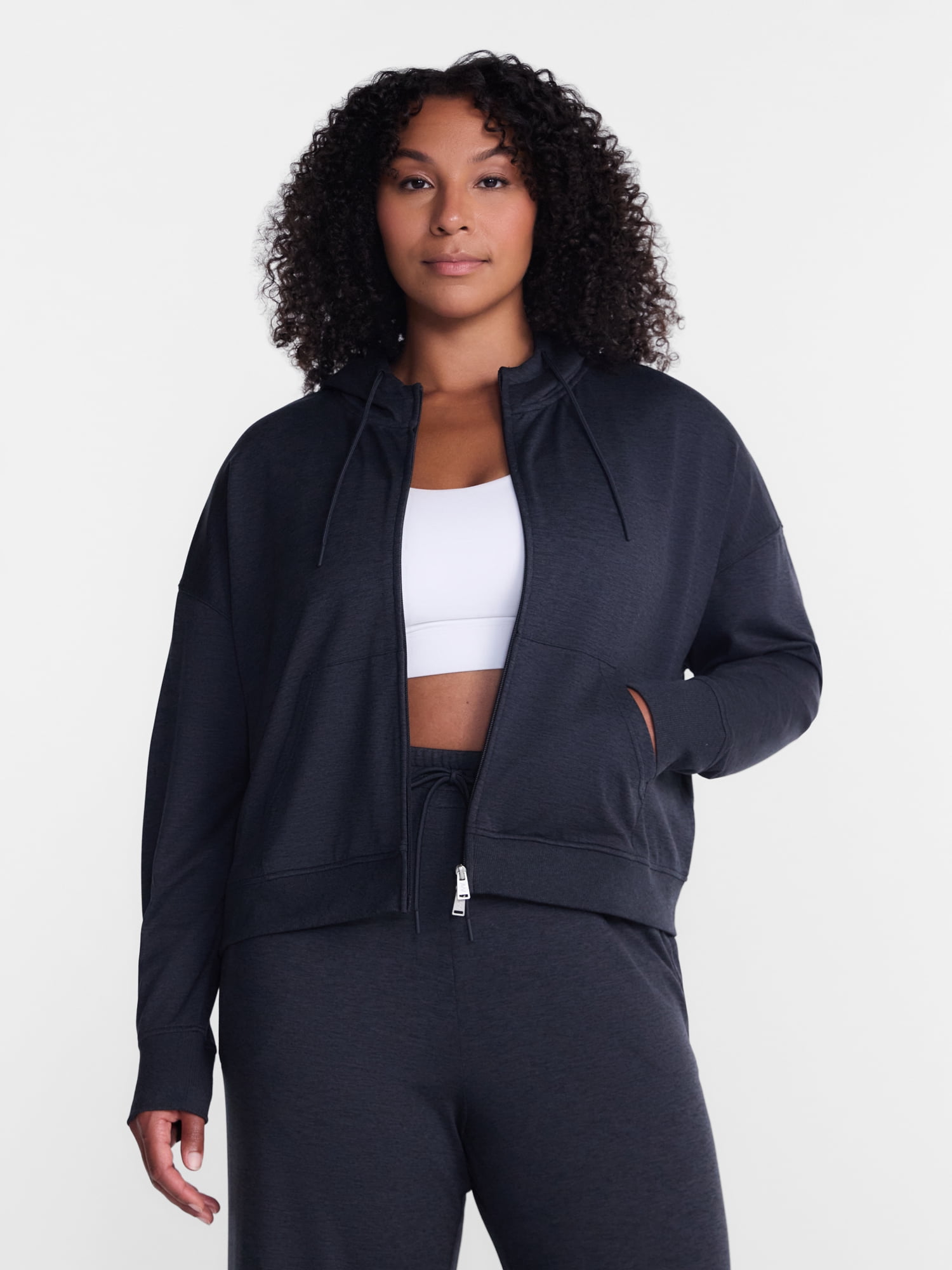 Athletic Works Women's and Women's Plus ButterCore Hoodie, Sizes XS-4X