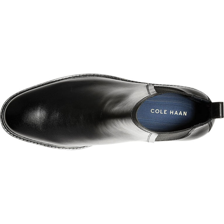 Men s Cole Haan Kennedy Grand Chelsea Waterproof Boot Black Waterproof Leather 9 M Walmart