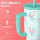thumbnail image 4 of Vaso SANDJEST de acero inoxidable de 40 oz con aislamiento y asa, 4 of 7