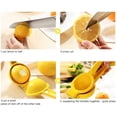 thumbnail image 5 of Metal Manual Citrus Lemon Lime Squeezer Juicer, Fruit Juicer, Kitchen Tool (Yellow), 5 of 6