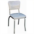 thumbnail image 1 of Pemberly Row Chaise de Salle à Manger Chromée en Gris Glace Fissuré, 1 of 2