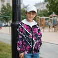 thumbnail image 3 of Uorisanigo Zip Up Hoodie Zipper Jackets for Boys and Girls Fall Winter Pink Hunting Camo Forest Long Sleeve Sweatshirt Kids Athletic Shirt Top Lightweight Kids Hoodies Clothes, 3 of 7