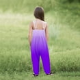 thumbnail image 5 of Odeerbi 1-6 Years Toddler Girls Summer Jumpsuit Gradient Camisole Romper Casual Breathable Comfortable Overalls Strap Bib Overall Pants Playsuit, 5 of 6