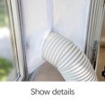 thumbnail image 4 of Teissuly 300CM Universal Window Seal for Portable Air Conditioner and Tumble Dryer – Works with Every Mobile Air-Conditioning, Easy to Install - Air Exchange Guards with Zip and Adhesive Fastener, 4 of 9