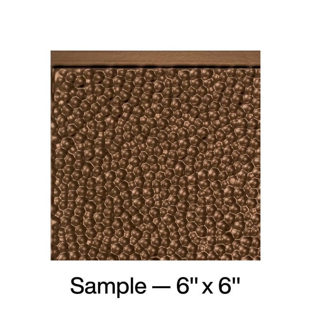 FASÄDE Hammered Decorative Vinyl Backsplash Panel in Oil Rubbed Bronze (6X6 Inch Sample)