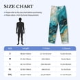 thumbnail image 4 of Lsque Abstract Ocean Currents Print Men's Pajama Pants, Lounge Pant - Comfortable Home Wear,Elastic Waistband, Stylish Design-X-Large, 4 of 9