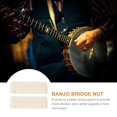 thumbnail image 4 of HLONK 2 Pcs Banjo Nut Acoustic Guitar Bone Mandolin Nuts Bass Bridge Replacement Simple White Abs, 4 of 6