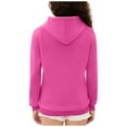 thumbnail image 4 of ZHOUCHANKIDS Streetwear Women's Hooded Pullover Women's Fashion Hoodie Zipper Long Sleeved Top for Hot Pink XXXL, 4 of 7
