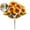 Yellow, variant on VQPeo Artificial Silk Flower Bouquet, Realistic Indoor/Outdoor Decor, UV-Resistant Simulation Plant Arrangement for Home & Wedding Styling