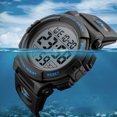 thumbnail image 5 of SKMEI Men's Digital Watch, Round Sport Watch with Stopwatch Alarm Date and EL Backlight, PU band, 5ATM Water Resistant, 5 of 5