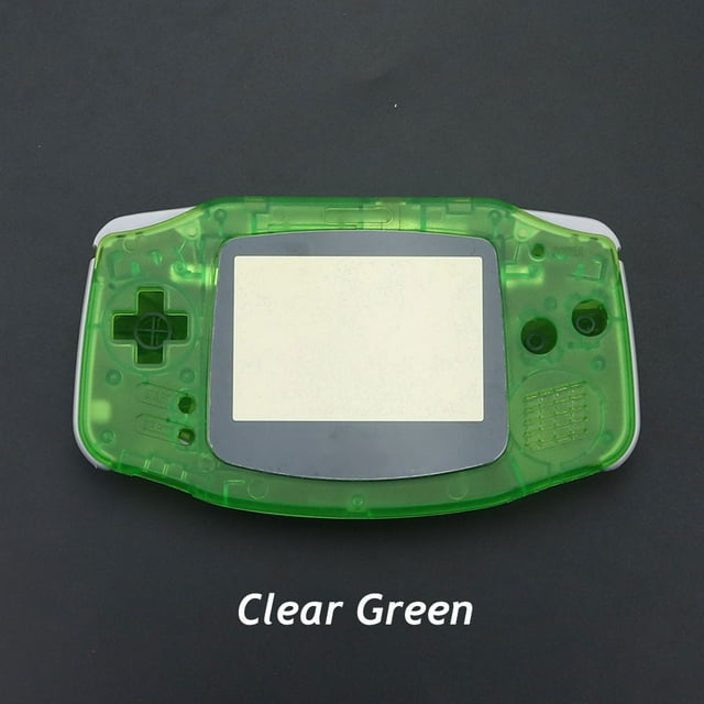 1SET For GameBoy Advance Replacement Luminous Clear Housing Shell Cover With Buttons Sticker For GBA Console Protective Case 512H