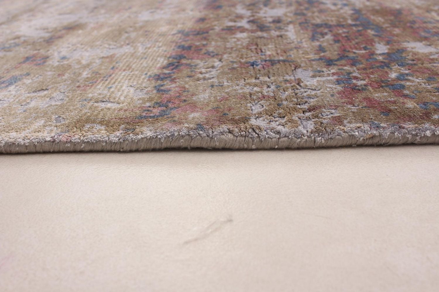 ECARPETGALLERY 5'0" x 7'6" Transitional Galleria Hand-knotted Area Rug for Living Room, Dining Room and Bedroom in Grey