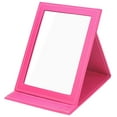 thumbnail image 1 of Leather Travel Portable Foldable Mirror Makeup Mirror with Adjustable Stand, 1 of 8
