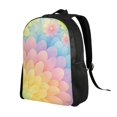 thumbnail image 3 of Single Side Full Backpack 16.1×11.8×4.5in Large Capacity Breathable Shoulder Belt Leisure Simple And Strong Bearing Capacity Lightgreen Tie Dye Background Rainbow Colors_3, 3 of 8