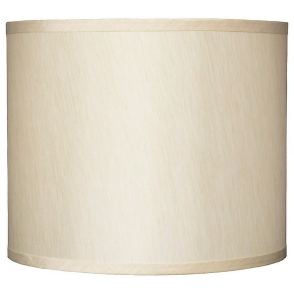 Classic Drum Faux Silk Lamp Shade 8-inch to 16-inch Available Cream 12"
