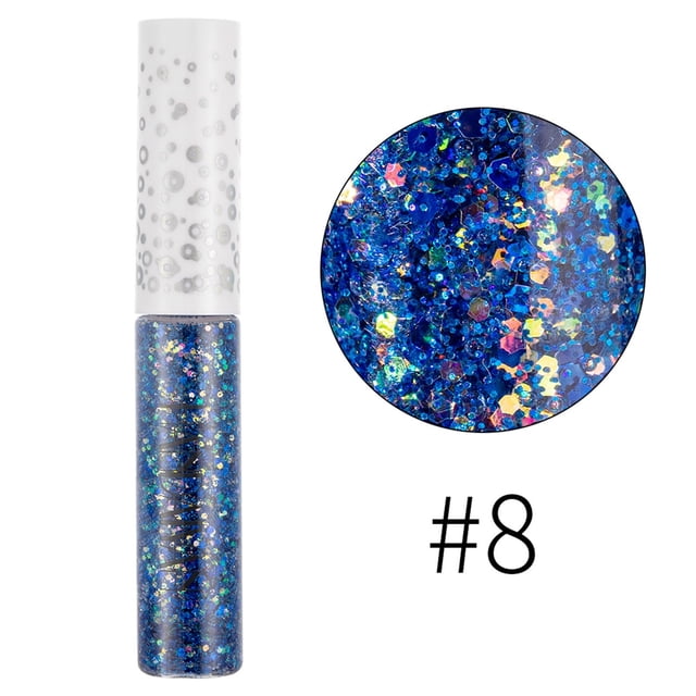 HKEJIAOI Liquid Eyeshadow, Pearlescent Intense Color Eye Shadows, Highly Pigmented Metallic, Shimmer, Multi-Reflective Finishes Glitter Makeup for Women and Girls