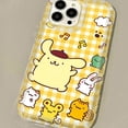 thumbnail image 3 of Saniro-funda protectora de silicona para iPhone, carcasa transparente con estampado de Pom Purin para iPhone 15, 14, 13, 12, 11 Pro Max, XR, XS, X, 8, 7, 6, 6S Plus, SE 2020, 3 of 5