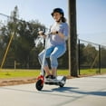 thumbnail image 2 of Open Box Razor E200S 24V Seated Electric Scooter - Red/White, up to 12 mph, 8" Pneumatic Tire, for Teen 13+, 2 of 12