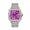 Purple, variant on Stylish Hip Hop Iced Out VVS Moissanite Automatic Watch, D Color Stones, Rose Gold Tone, Passes Diamond Tester