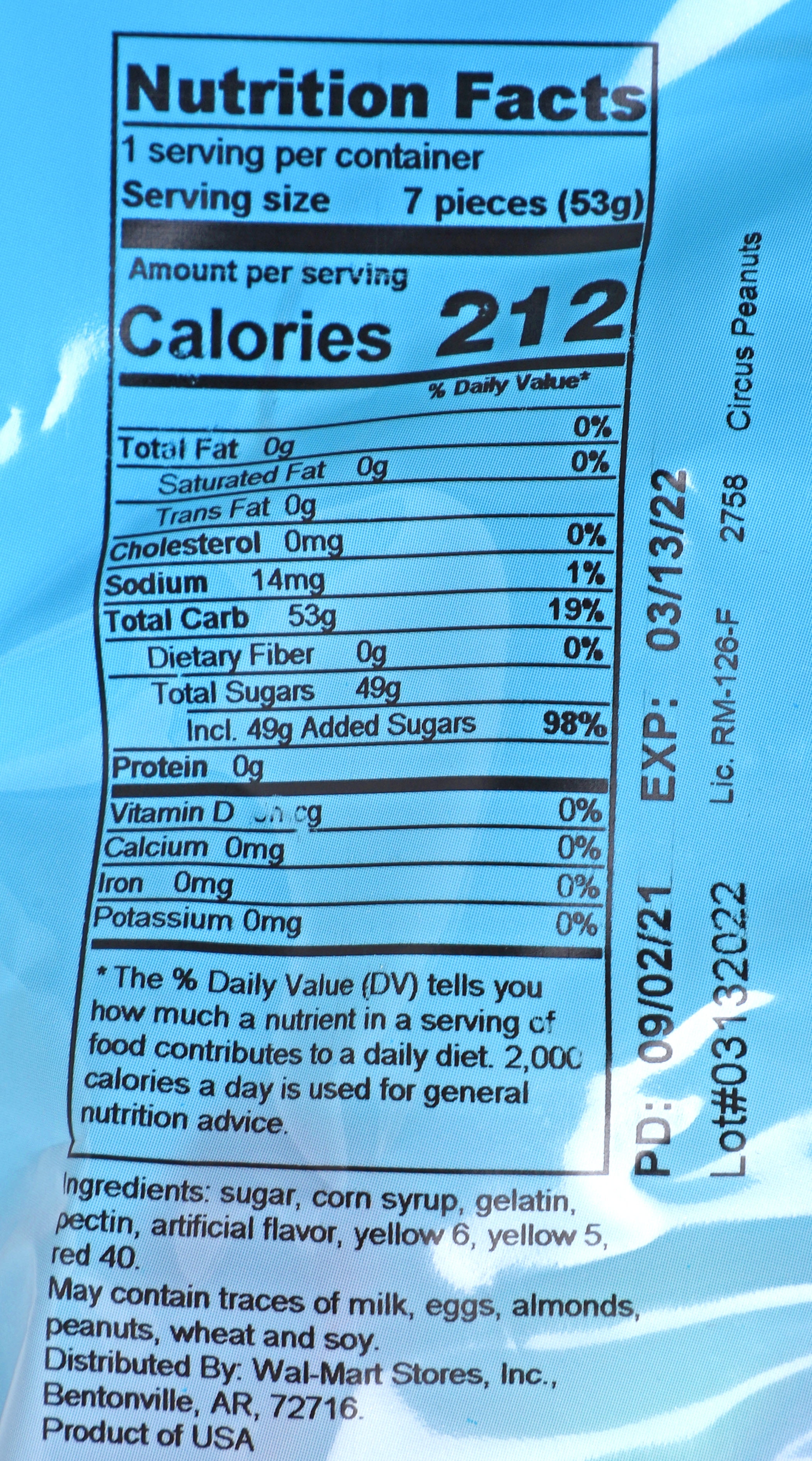 Great Value Marshmallow Peanuts, 2.5 oz