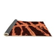 thumbnail image 2 of Ahgly Company Indoor Rectangle Abstract Orange Modern Area Rugs, 7' x 10', 2 of 4